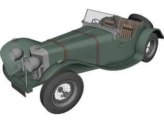 Jaguar SS100 (1935) 3D Model