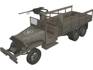 GMC Truck 6x6 3D Model