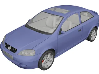 Opel Astra Coupe (1998) 3D Model