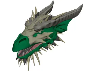 Dragon Head 3D Model 3D Preview
