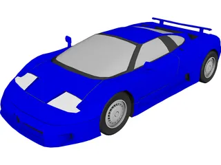 Bugatti EB110 3D Model