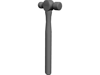 Ballpeen Hammer 3D Model