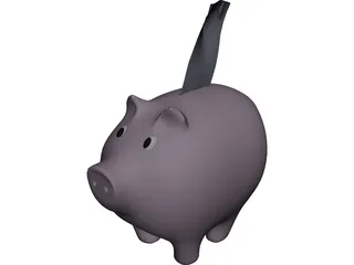 Piggy Bank 3D Model