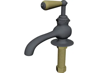 Compression Faucet 3D Model