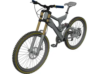 Bike Mountain Freeride/Downhill 3D Model 3D Preview