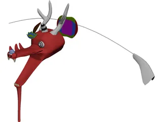 Dragon Kite 3D Model 3D Preview