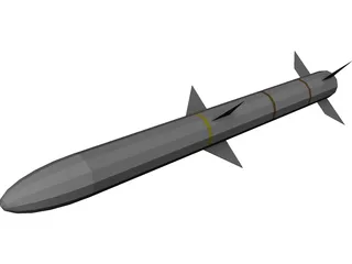 AMRAAM Missile 3D Model