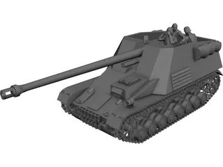 Panzerjager Nashorn 3D Model