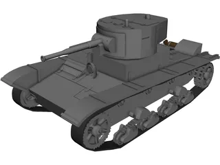 T-26B 3D Model