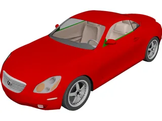 Lexus SC430 (2003) 3D Model