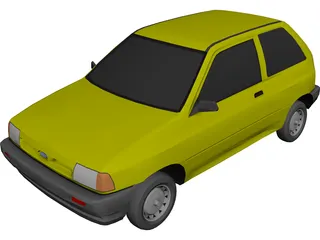 Ford Festiva (1987) 3D Model