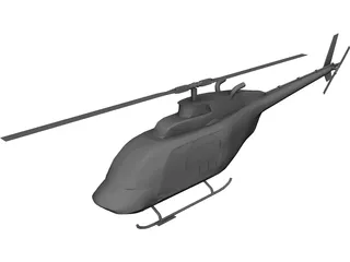 Bell 206 JetRanger 3D Model