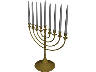 Menorah 3D Model