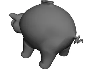 Piggy Bank 3D Model