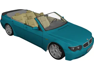 BMW 7-series Convertible 3D Model