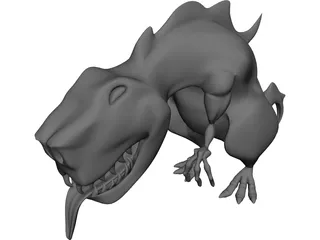 Dinosaur Cartoon 3D Model