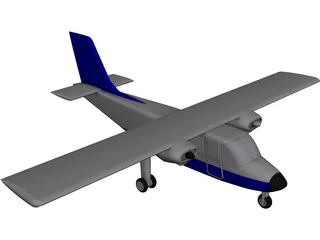 Britten Norman Islander/Defender CAD 3D Model