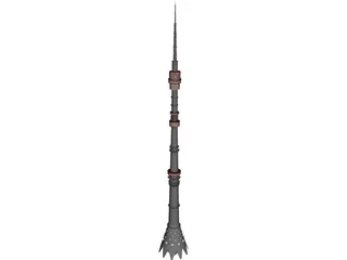 Television Tower 3D Model