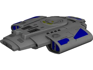 Star Trek USS Defiant 3D Model