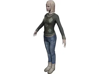 Emily Girl 3D Model