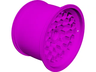 Honeycomb Rim CAD 3D Model
