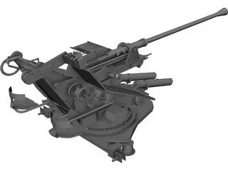 Flak 37 3D Model