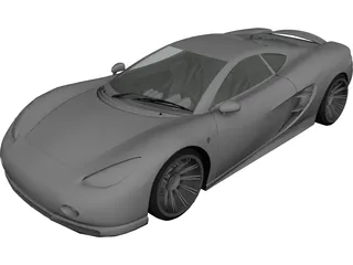 Ascari KZ1 Spyder 3D Model