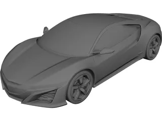 Honda NSX Concept (2013) 3D Model