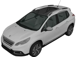 Peugeot 2008 (2013) 3D Model