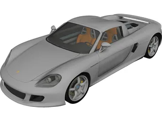 Porsche Carrera GT 3D Model 3D Preview