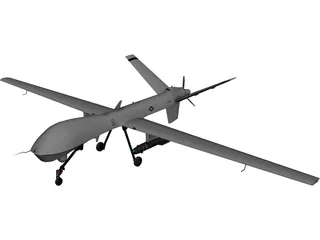 General Atomics MQ-9 Predator UAV Drone 3D Model