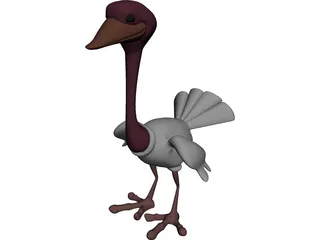 Ostrich 3D Model