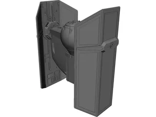 Star Wars Tie Fighter CAD 3D Model