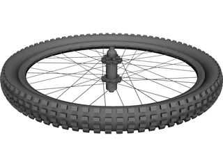 MTB 26 Inch Rear Wheel CAD 3D Model