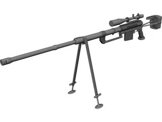 CheyTac M-200 Intervention 3D Model