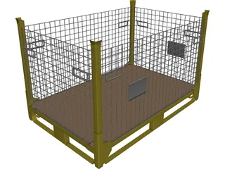 Container Metallic CAD 3D Model