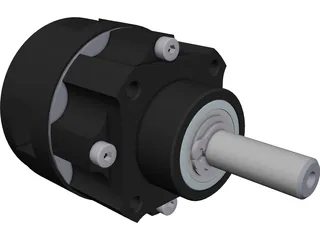 Planetary Gearbox NEU P32 1:6.75 CAD 3D Model