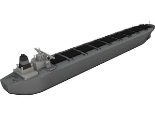 Cargo Ship 3D Model