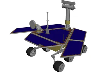 NASA Mars Rover 3D Model 3D Preview
