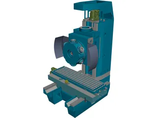 Milling Machine CAD 3D Model