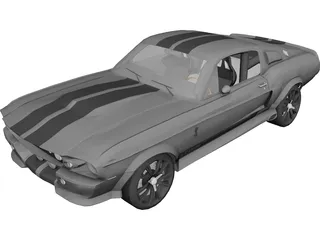 Ford Mustang Shelby GT500 Eleanor (1967) 3D Model