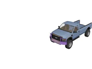 Ford F-250 Pickup 3D Model