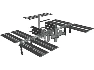International Space Station (ISS) CAD 3D Model