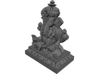 Thai Buddha China Statue 3D Model