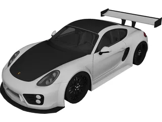 Porsche Cayman S (Tuning) 3D Model 3D Preview