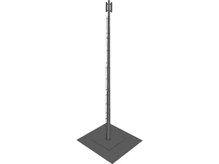 Cell Tower 24 Meters 3D Model
