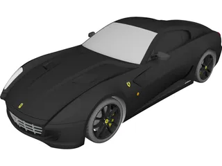 Ferrari 599 GTB CAD 3D Model