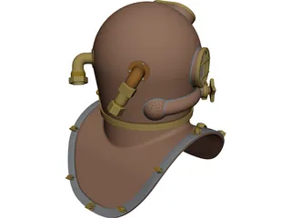 Mark V Diving Helmet 3D Model