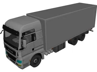 MAN TGX 6X4 ISO 3D Model