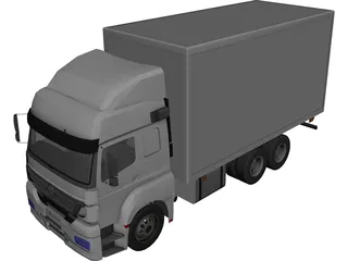 Mercedes-Benz Axor 3-Axle Cab 3D Model